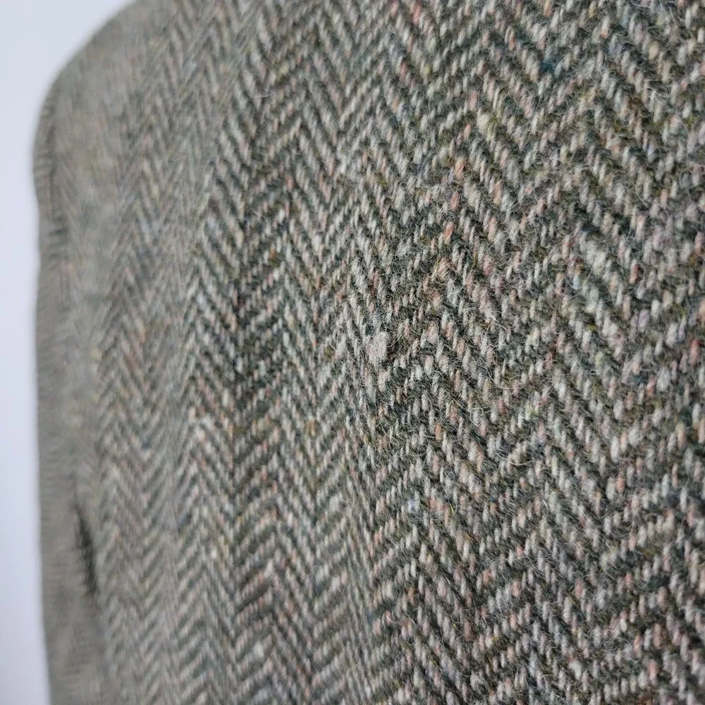 Robert Stock Classics Men's Tweed‎ Sport Coat Blazer Olive Herringbone Wool 42S